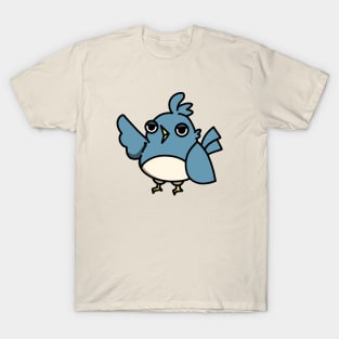 cute blue jay cartoon drawing design T-Shirt